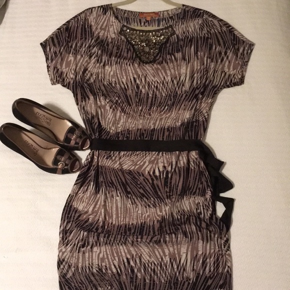 Ellen Tracy Embellished Sheath Dress - Picture 2 of 7